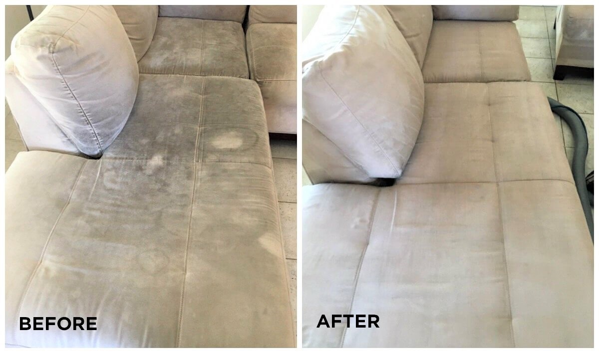 Can my suede couch be cleaned in the state that it's in or is it